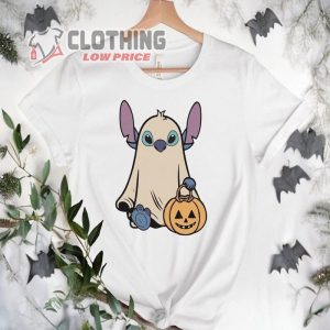 Halloween Stitch Ghost Funny Shirt Retro Disneyland Stitch Pumpkins Disney Trip Tee 2