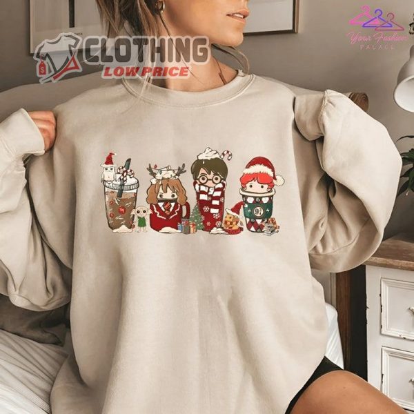 Harry Potter Christmas Sweatshirt, Harry Potter Fan Gift, Christmas Coffee Cups