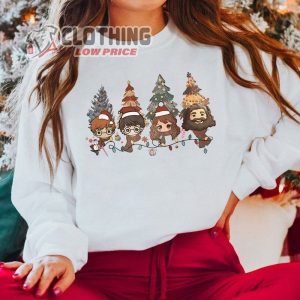 Harry Potter Wizard Houses Christmas Tree Sweatshirt, Christmas Magic Shirt