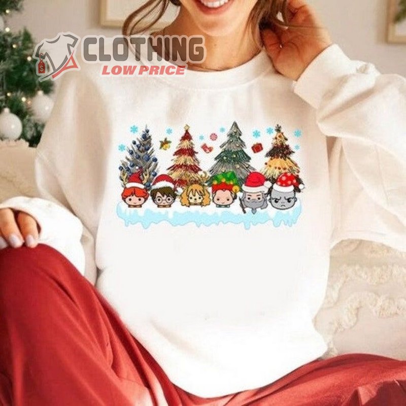 Harry potter Wizard Christmas Tree Sweatshirt, Harry Potter Christmas Sweatshirt