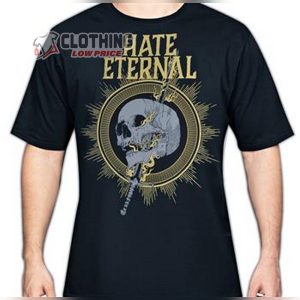 Hate Eternal Sons of Darkness Black Merch Sons of Darkness Song Lyrics Merch Hate Eternal I Monarch Album Tee Shirts1