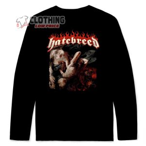 Hatebreed Boundless Time To Murder It Long Sleeve Black Shirt Hatebreed The Divinity of Purpose Album Merch
