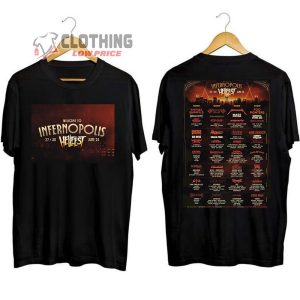 Hellfest 2024 Tickets Merch, Welcome To Infernopolis HellFest Shirt, Hellfest 2024 Lineup T-Shirt