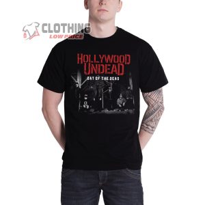 Hollywood Undead Day Of The Dead Black Shirts Hollywood Undead Day Of The Dead Album Hollywood Undead Tee Shirt Hollywood Undead Top Songs Merch
