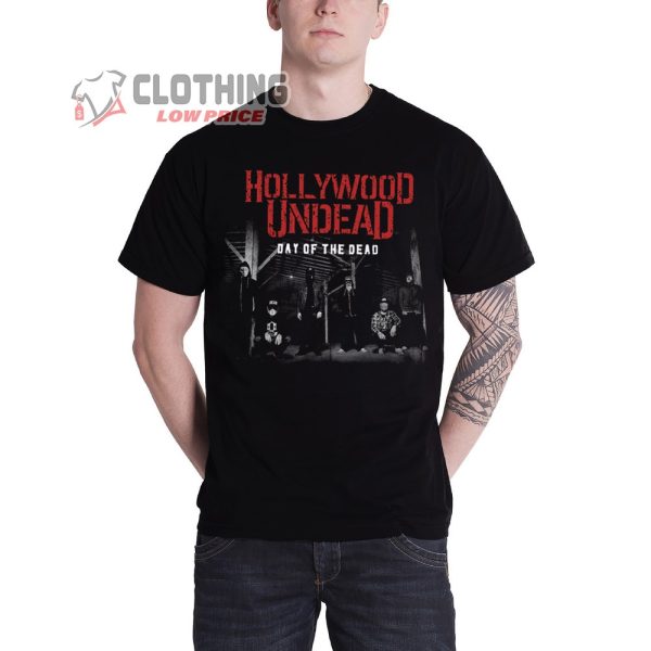 Hollywood Undead Day Of The Dead Black Shirts, Hollywood Undead Day Of The Dead Album Hollywood Undead Tee Shirt, Hollywood Undead Top Songs Merch