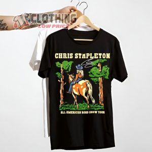Hot Chris Stapleton All American Road Show Tour T- Shirt, Chris Stapleton Summer Tour 2023 Shirt, Chris Stapleton Tickets Merch