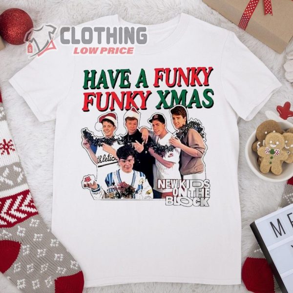 Hot New Kids On The Block Nkotb Xmas T- Shirt, New Kids On The Block Tour 2024 Shirt, New Kids On The Block Concert 2024 Merch