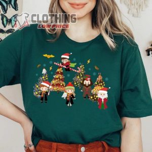 Hp Wizard Houses Christmas Tree Sweatshirt Magic Christmas Harry Shirt 1