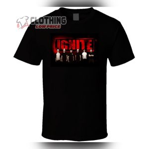 Ignite Band Members Graphic Tee Merch Ignite Black Tee Shirt Ignite Music Live Concert Shirts