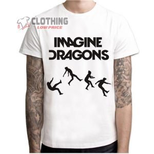 Imagine Dragons Greatest Hits Merch, Imagine Dragons Demons Song Lyrics Shirt, Imagine Dragons Night Visions Target Exclusive White T-Shirt