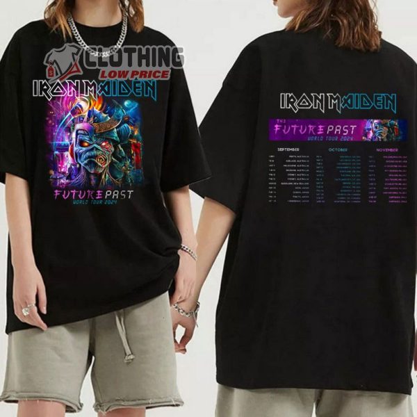 Iron Maiden Music Band World Tour 2024 Tickets Merch, The Future Past World Tour 2024 Shirt, Iron Maiden Music Tour 2024 T-Shirt