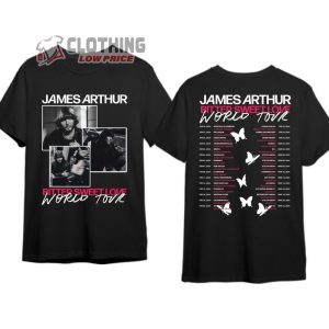 James Arthur Bitter Sweet Love World Tour 2024 Merch, James Arthur Tour 2024 Shirt, James Arthur Merch, James Arthur Fan Gif