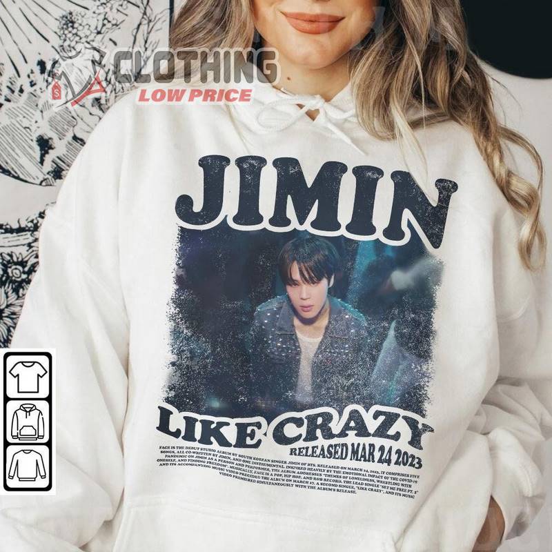 Jimin Kpop Shirt, Like Crazy Album Vintage Sweatshirt