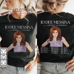 Jo Dee Messina 2024 Tour Heads Carolina Tails California 2 Sides Hoodie Jo Dee Messina Concert 2024 Shirt Jo Dee Messina Music Sweatshirt