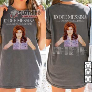 Jo Dee Messina 2024 Tour Heads Carolina Tails California 2 Sides Hoodie, Jo Dee Messina Concert 2024 Shirt, Jo Dee Messina Music Sweatshirt