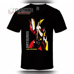 Joe Satriani Summer Song Lyrics Shirt The Extremist Album Merch Joe Satriani The Extremist Black T Shirts 1
