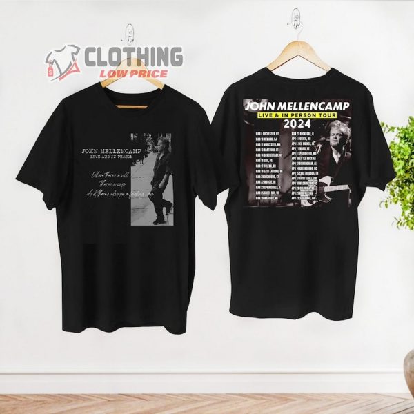 John Mellencamp Live And In Person Tour 2024 Merch, John Mellencamp Donkey Shirt, John Mellencamp Vintage Shirt, John Mellencamp Fan Gift Shirt