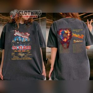 Judas Priest Invincible Shield 2024 Tour Unisex Sweatshirt Judas Priest 2024 US Tour T Shirt Judas Priest 2024 Concert Tee Judas Priest Band Fan Shirt2