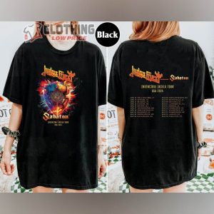 Judas Priest Invincible Shield US Tour 2024 With Special Guest Sabaton T-Shirt