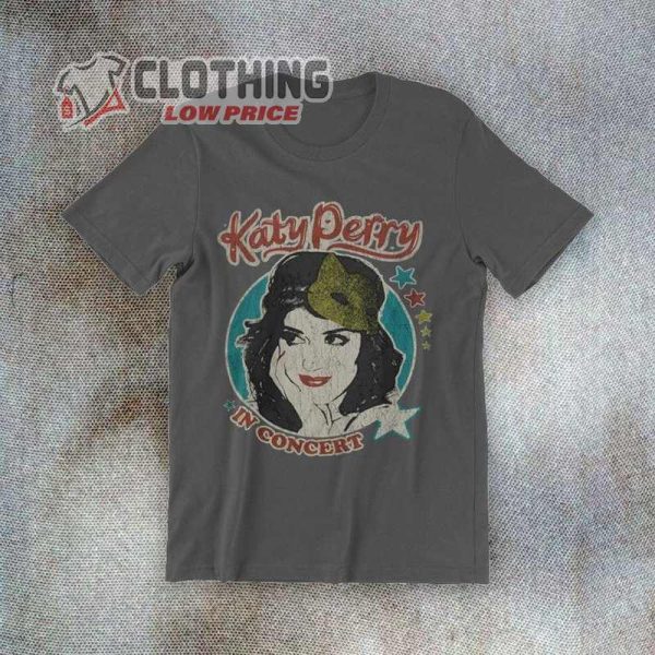 Katy Perry In Concert Vintage Style Printed Unisex T-Shirt