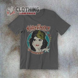 Katy Perry In Concert Vintage Style Printed Unisex T Shirt