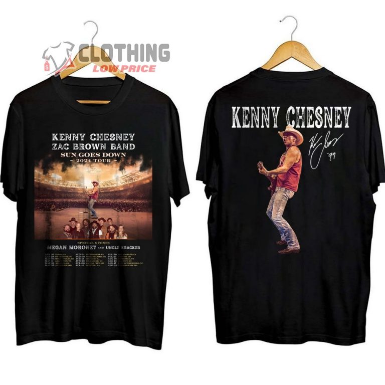 Kenny Chesney Tour 2025 Gillette T Shirt, Kenny Chesney Setlist 2025 T