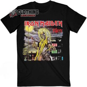 Killers Iron Maiden Black Unisex Tshirt, Iron Maiden 2024 Tour Shirt, Iron Maiden Retro Heavy Mental Band Sweatshirt, Rock Concert Shirt