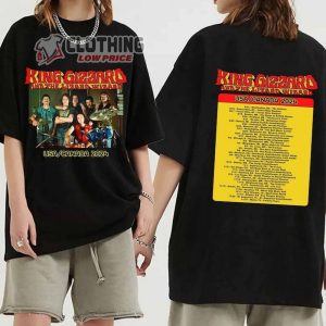 King Gizzard And The Lizard Wizard US Canada 2024 Tour Merch, King Gizzard and Lizard Wizard Tour 2024 Shirt Sweatshirt, King Gizzard Artist Presale Code T-Shirt
