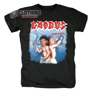 Let There Be Blood Exodus Graphic Tee Merch, Exodus Greatest Hits Short Sleeve Black T-Shirt