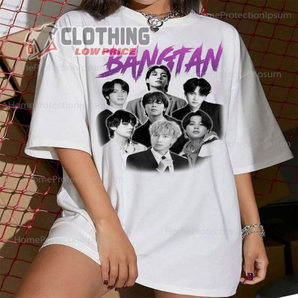 Limited Vintage Bts Shirt, Vintage Style Korean Pop Sweatshirts T-Shirt