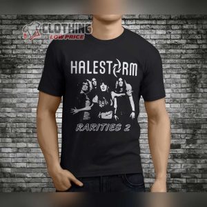 Love Bites So Do I Halestorm Song Merch, Halestorm Rarities 2 Shirt, Halestorm Concert Black Short Sleeve Tee