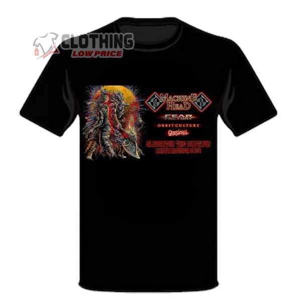 Machine Head Slaughter The Martour North America 2024 Tour T-Shirt