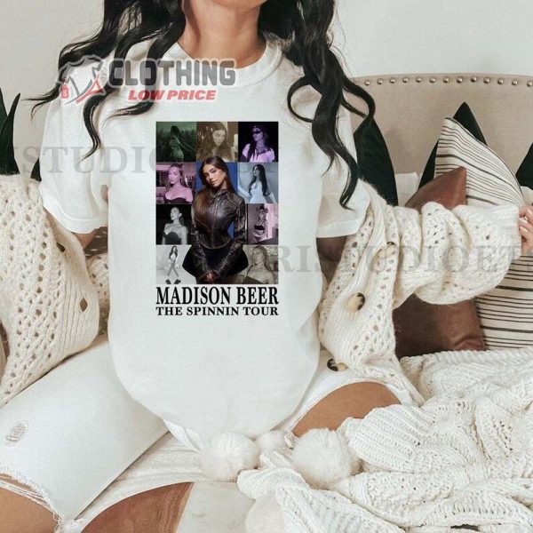 Madison Beer The Spinnin Tour T-Shirt, Madison Beer Shirt, Madison Beer Tour Merch, The Spinnin Tour Shirt Madison Beer Fan Gift