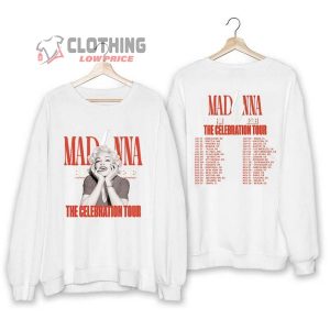 Madonna Celebration Tour Shirt, Madonna Tour 2024 Merch, Celebration Tour 2024 Sweatshirt, Madonna Album Tee Gift