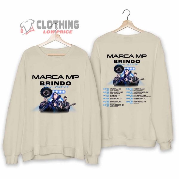 Marca Mp Brindo Tour 2023 2024 Merch, Marca Mp Brindo Tour Setlist Shirt, Marca Mp 2024 Tour Sweatshirt, Brindo 2024 Concert T-Shirt
