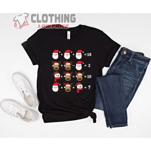 Math Teacher Christmas Shirt, Christmas Santa shirt, Christmas Reindeer Shirt