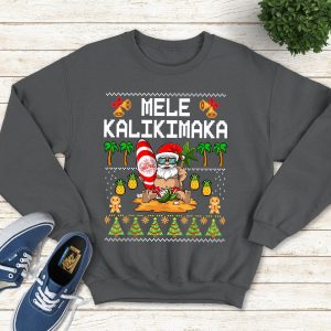 Mele Kalikimaka T Shirt Aloha Christmas Shirt Matching Christmas Family Tees Christmas Hawaii Shirt 1