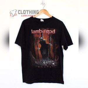 Memento Mori Lamb of God  Song Shirt, Early 2000s Lamb of God Vintage Graphic Band Tee Shirt, Lamb Of God Heavy Mental Merch