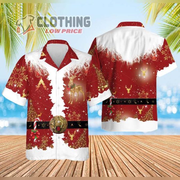 Merry Christmas Hawaiian Shirt, Deer Christmas Hawaii Shirt, Best Gift For Christmas