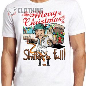 Merry Christmas Shitters Full Weird Meme Cousin Eddie Funny Unusual Style Cult Movie Music Shirt