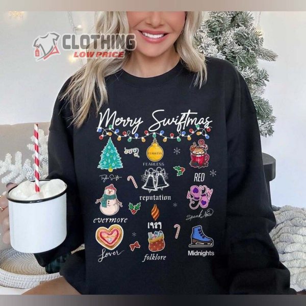 Merry Swiftmas Sweater, Taylor Swift Christmas Tee, Taylor Christmas Shirt, Christmas Taylor Fan Gift