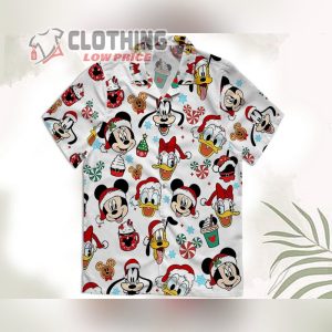 Mickey Mouse And Friends Disney Christmas Candy Hawaiian Shirt, Mickey’S Very Merry Christmas Party, Christmas Hawaii Shirt