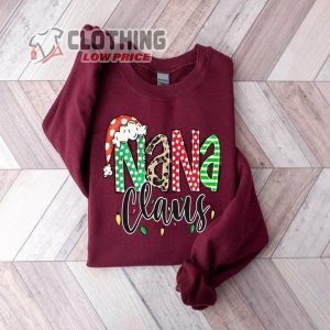 Nana Claus Sweatshirt Nana Claus Christmas Sweatshirt Family Claus Sweatshirt 1