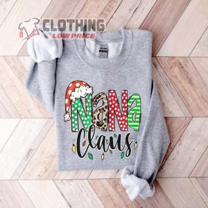 Nana Claus Sweatshirt Nana Claus Christmas Sweatshirt Family Claus Sweatshirt 3