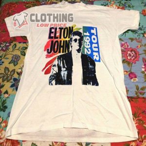 New Elton John Usa Tour 1992 Single Stitch Crazy T-Shirt