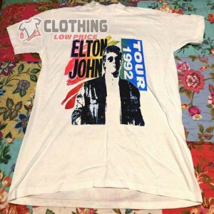 New Elton John Usa Tour 1992 Single Stitch Crazy T Shirt