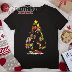 New Kids On The Block Christmas Tree Black All Size Shirt, New Kids On The Block Concert Shirt, Christmas Gift Merch