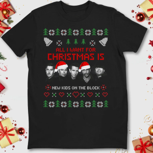 New Kids On The Block Christmas Ugly T- Shirt, New Kids On The Block Concert Shirt, Christmas Gift Merch