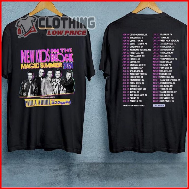 New Kids On The Block The Magic Summer Tour 2024 T Shirt, New Kids On