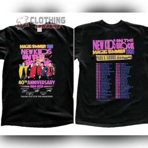 New Kids on the Block The Magic Summer 2024 Tour Setlists Unisex T Shirt New Kids on the Block 2024 Concert Shirt NKOTB 2024 Shirt New Kids on the Block Band Fan Shirt1